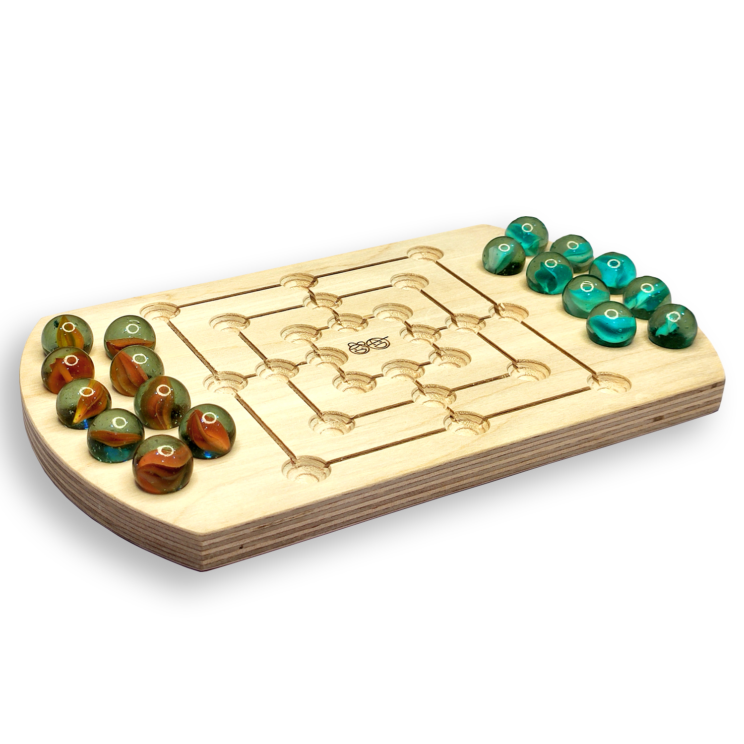 NAVAKANKARI | Navkukari | Nine Men Morris or Mills | Premium Plywood | 2 Players Table Top Wooden Board Game | Nine Pebbles | Saalu Mane Ata | Jodpi Ata | Char Par | Daadi | Gift Toy